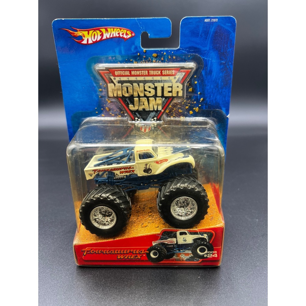 Hot Wheels Monster Jam Towasaurus Wrex 2005 Official Series 1:64 Die-Cast Truck